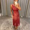 Vestido Vermelho Renda